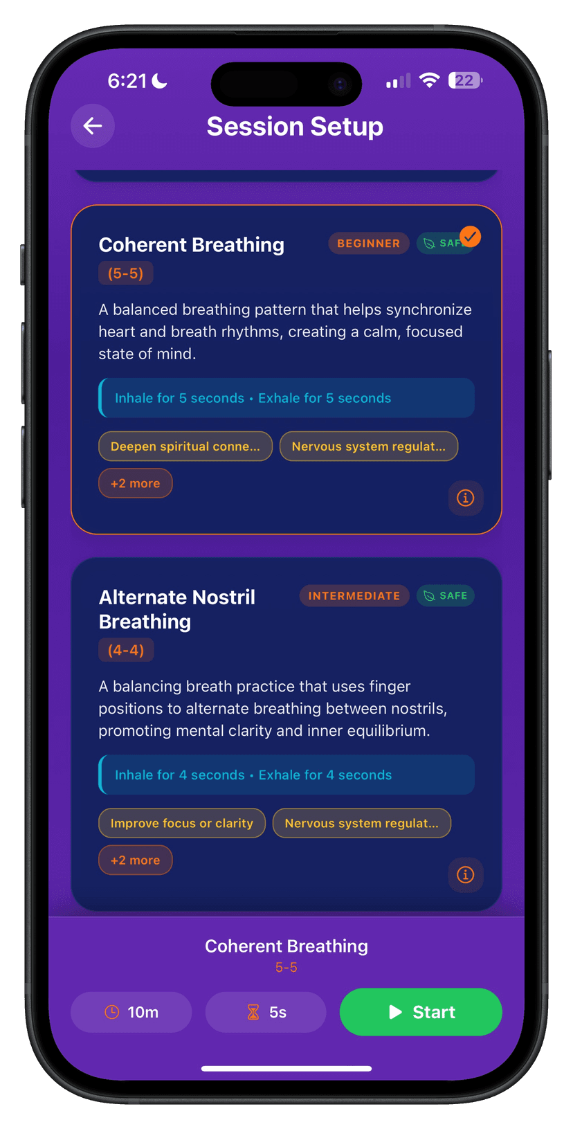 Customize Session Goals